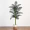 8ft. Golden Cane Palm Tree in Handmade Natural Cotton Planter